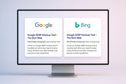 Google SERP Mockup Tool